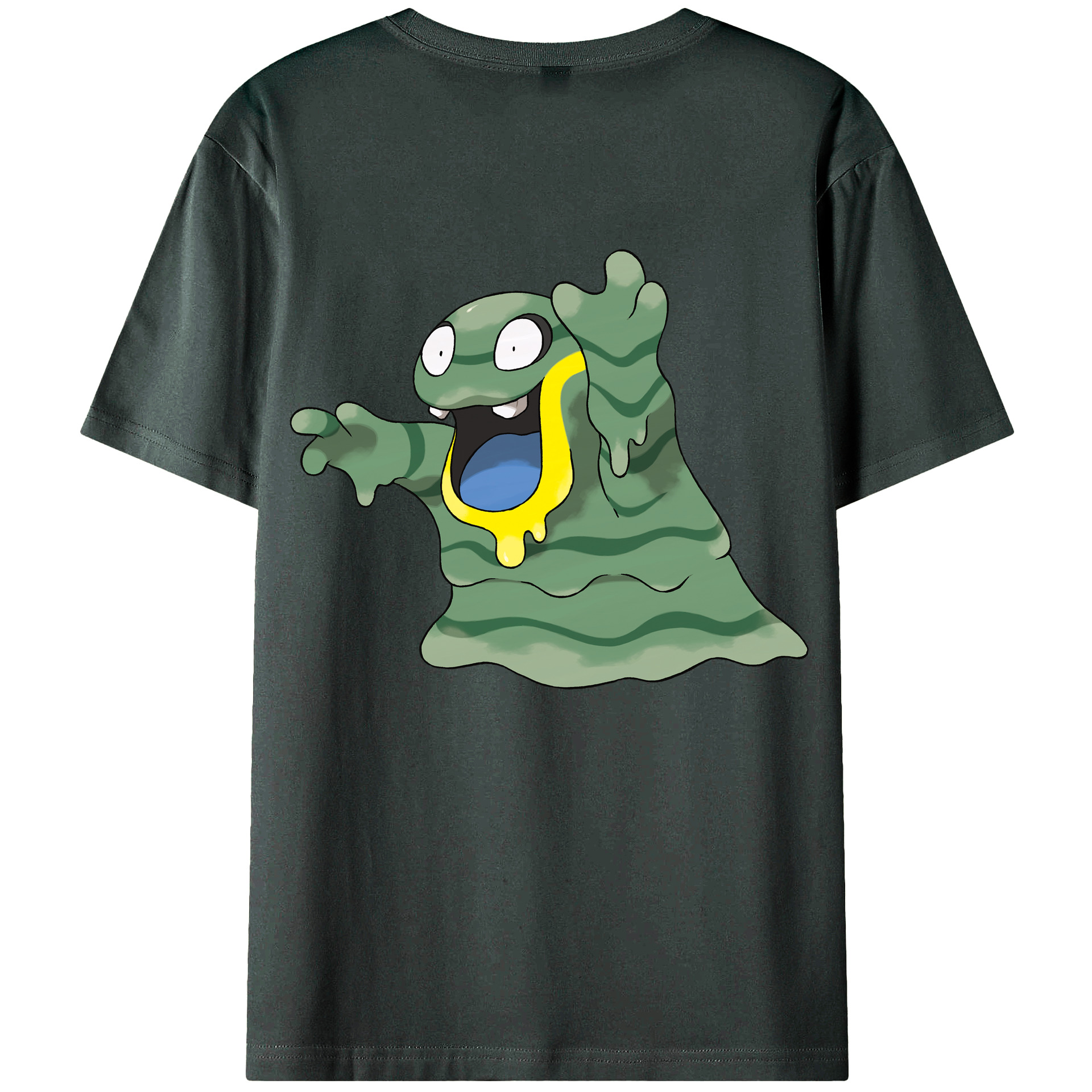 （画像用） ポケットモンスター Pokémon 綿100％ メンズ半袖Tシャツ（バックプリント） 通気性